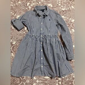 Polo by Ralph Lauren Navy and White Striped Dress